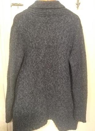 Кардиган теплий, джинсового кольору. 2