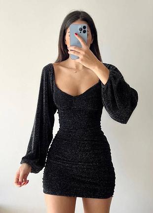 Женское платье люрекс