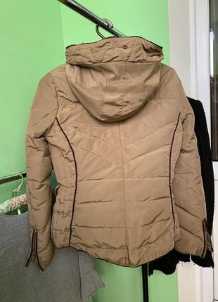 Шикарная теплая зимняя куртка пуховик zara /пух перо/шикарная вещь8 фото