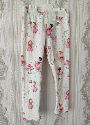 Теплі лосини на дівчинку на 5-6 років