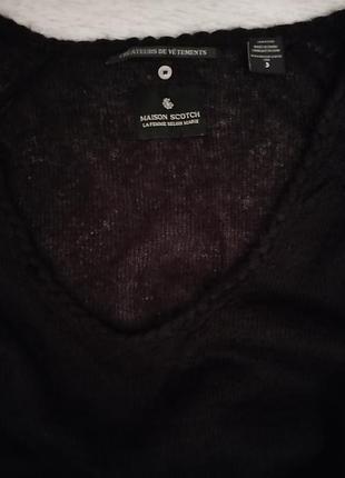 Чёрный мохеровый джемпер от maison scotch 3