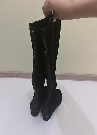 Чоботи верх натуральна замша всередині байка