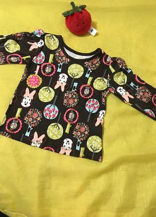 Футболка-лонгслів на 6-9 міс-зріст-68/74 см