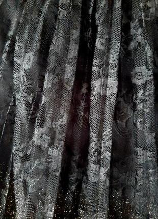 Стильная ажурная юбка-плиссе.3 фото