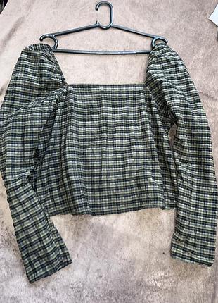 Гарненька жіноча блузка топ рукава ліхтарики