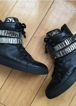 Ботинки кожаные