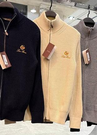 Свитер мужской черный серый меланжевый вязаный зип осенний весенний зимний