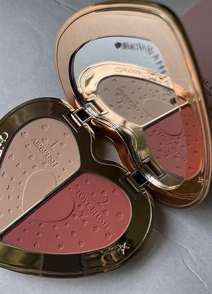 Палетка для обличчя pillow talk beauty soulmates face palette