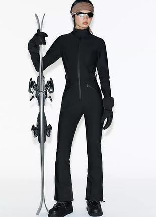 Комбінезон жіночий чорний лижний zara new ski
