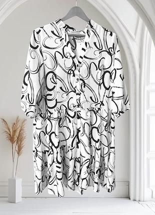 Нова сукня з принтом — 70% котон, 30% віскоза (з біркою)