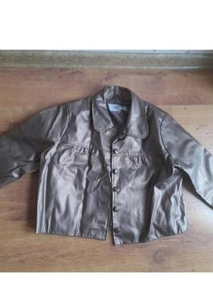 Жакет, куртка, кожзам, винтаж, рs/m.papaya.