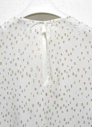 Святкова жіноча блузка next із золотистою обробкою р. 127 фото