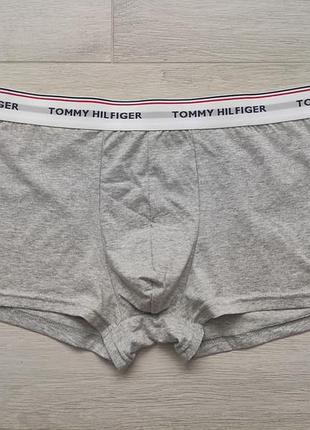 Трусы мужские хипсы тоmmу нііfіgеr серые полномерная модель.
