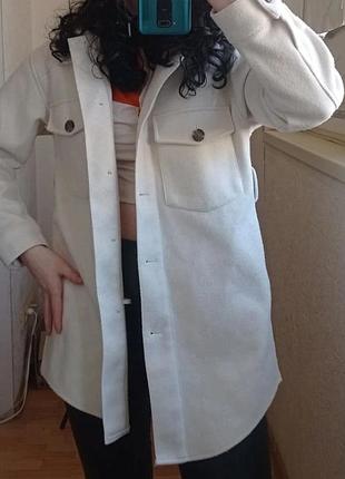 Кашемірова рубашка-пальто