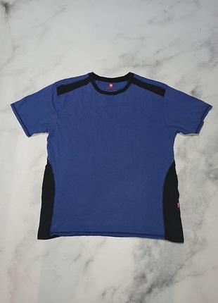 Чоловіча футболка engelbert strauss світло-синя + чорна l близько до ідеалу