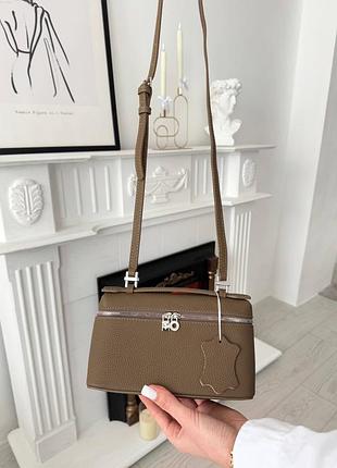 Сумка  loro piana beige silver 2