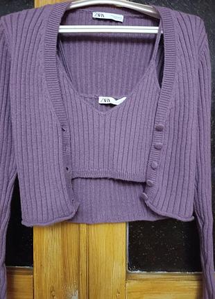 Набор кофточка,майечка. зара.