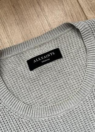 Светр all saints waffle texture trias crew jumper 3