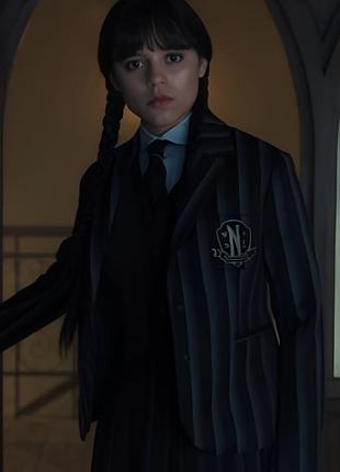 Пиджак блейзер косплей венздей унздей адамс академия невермор wednesday nevermore academia
