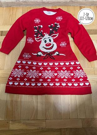 Сукня новорічна тепленька 7-8років