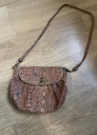 Сумочка вінтажна під змію