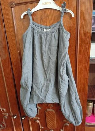 Детский комбинезон с широкой матней летний,
размер 9-12месяцев/80см