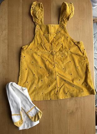 Carters набір 18m сукня колготки