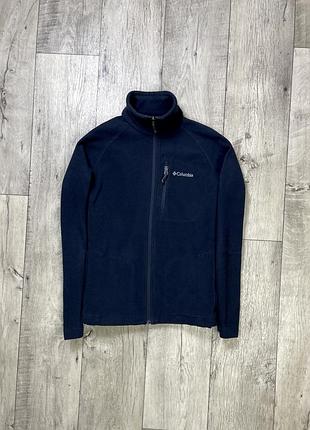 Columbia кофта толстовка s размер флисовая синяя