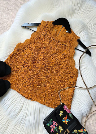 Майка майка мереживна трендова майка топ  zara