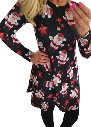 Сукня новорічна плаття з сантою