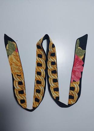 Шелковый твилли, натуральный шелк, лента для волос