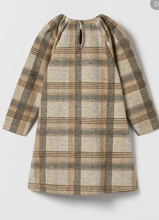 Тепла сукня zara клітинку 3