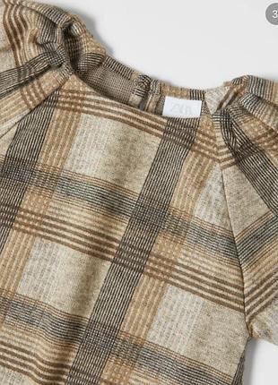 Тепла сукня zara клітинку 2