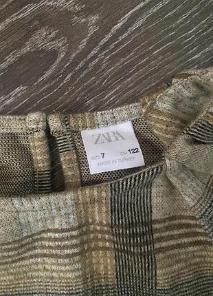 Тепла сукня zara клітинку 4