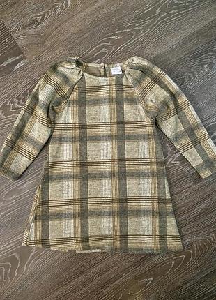 Тепла сукня zara клітинку 5