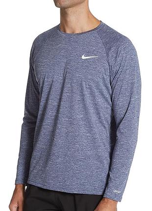 Лонгислив кофта nike swim men's leathered long-sleeve hydroguard - m