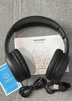 Бездротові накладні навушники tecknet wireless headphones, модель tk-hs008.