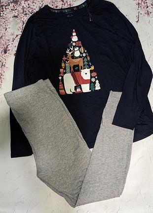 Рождественский пижамный женский комплект