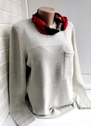 Красивый джемпер унисекс из полушерсти serglo