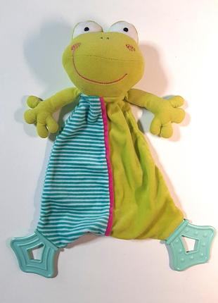 Мягкая игрушка прорезыватель лягушонок, лягушка, смик. cool club