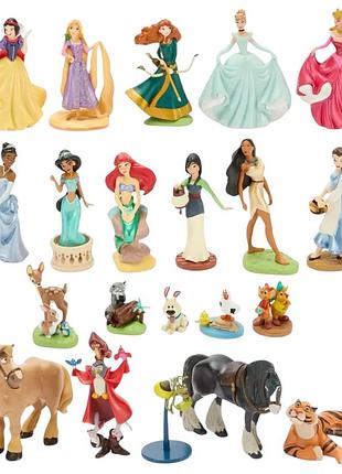 Принцеси disney з вихованцями — великий набір фігурок