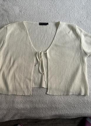 Кардиган/футболка prettylittlething, размер l