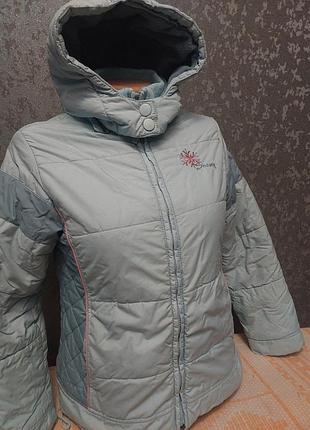 Теплая зимняя курточка с капюшоном