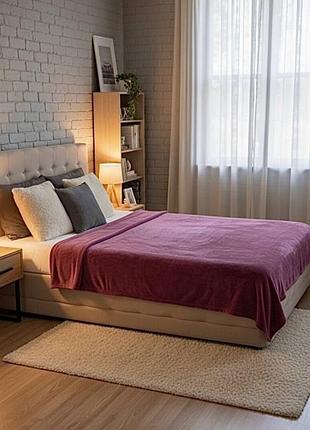 Плед двуспальный, плед покрывало, плед из микрофибры, плед