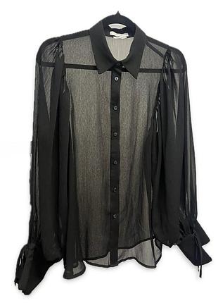 Блуза жіноча reserved розмір м чорна напівпрозора