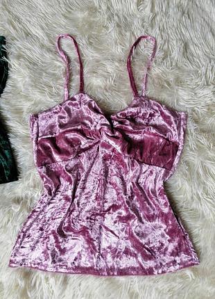 Майка блуза топ стрейч велюр оксамит