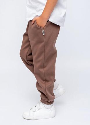 Очень теплые детские брюки трехнитка плюш для мальчика