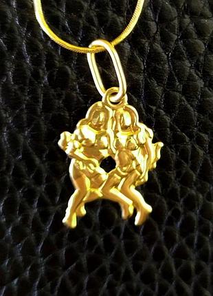 Підвіс близнюки із золота 585 проби