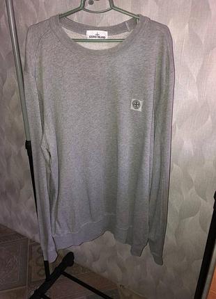Свитшот stone island серый
