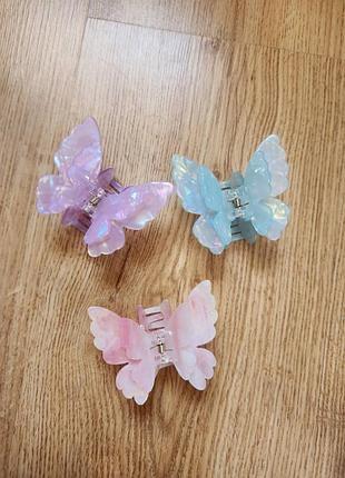 Заколка краб крабик бабочка звёздочка палка